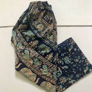 Boho elephant loose pants